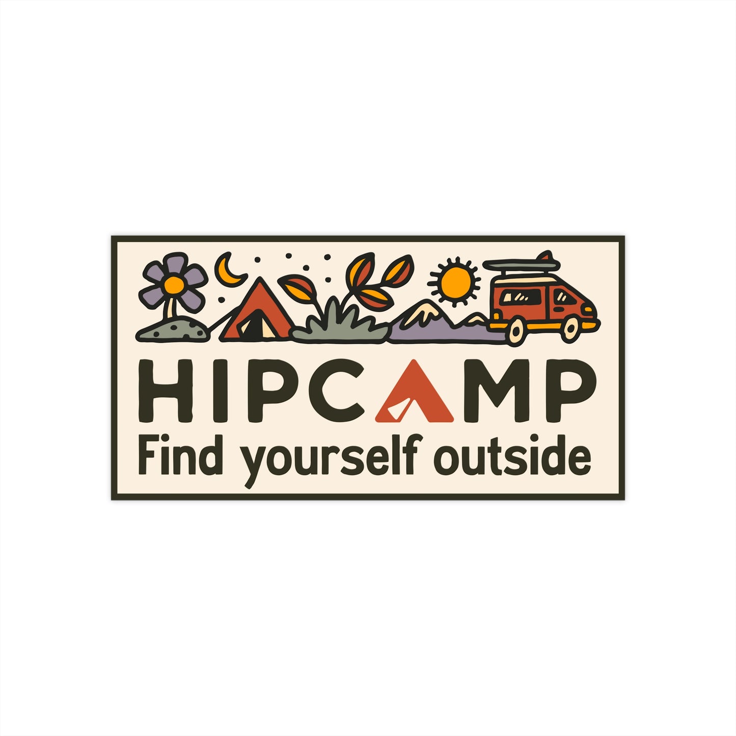 "Find yourself outside" Bumper Sticker