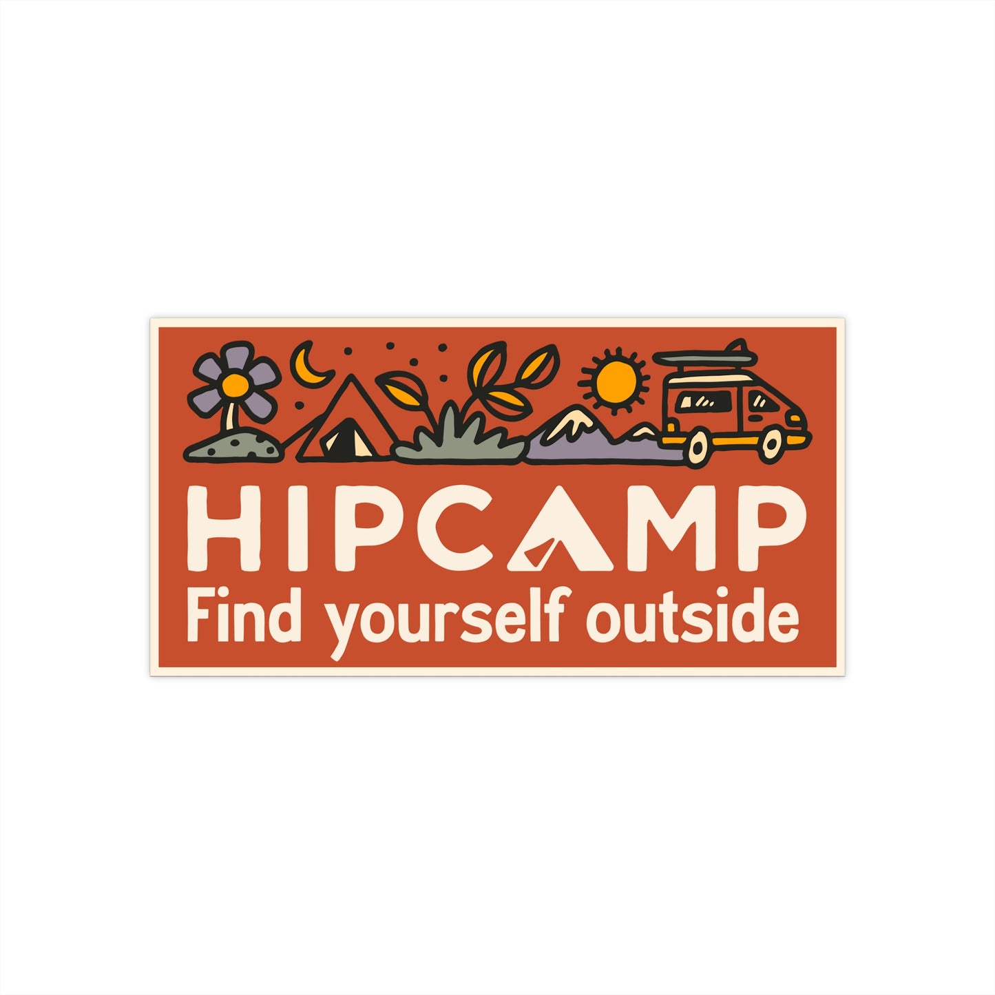 "Find yourself outside" Bumper Sticker