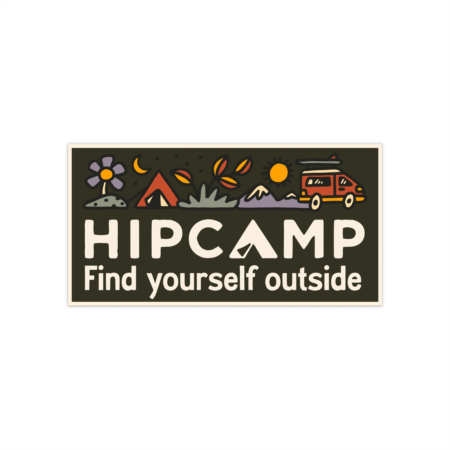 "Find yourself outside" Bumper Sticker