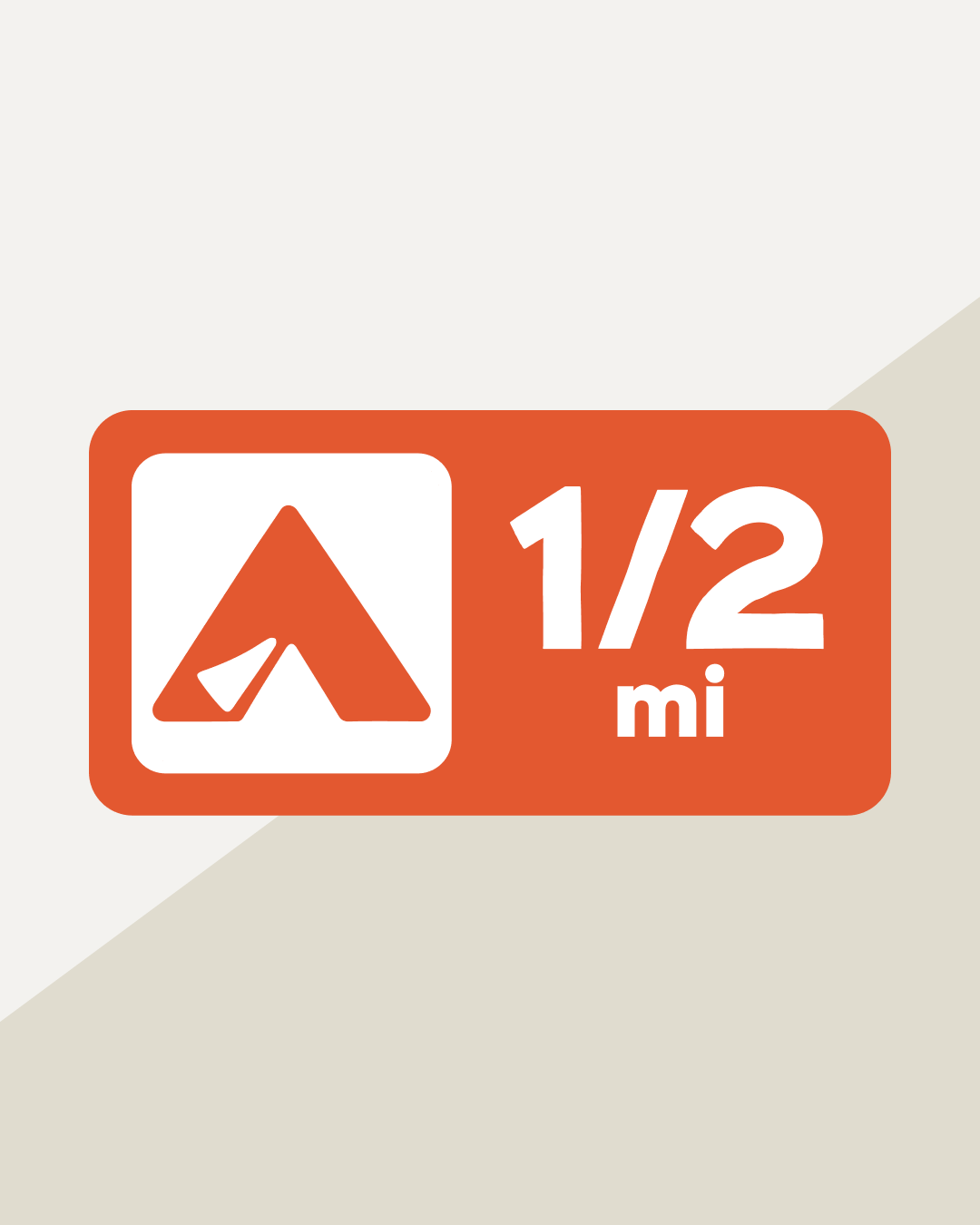 Distance Sign – 1/2mi (CH13)