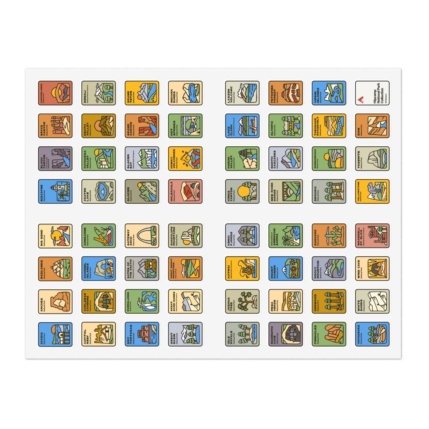 National Park Sticker Collection | Rectangle