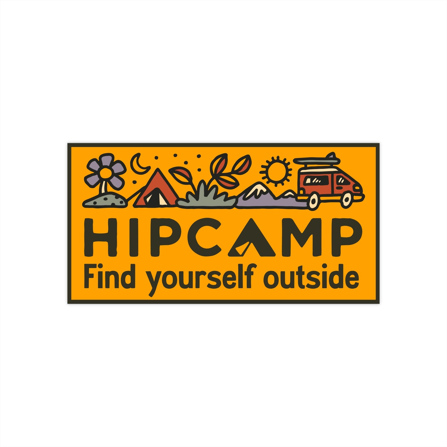 "Find yourself outside" Bumper Sticker