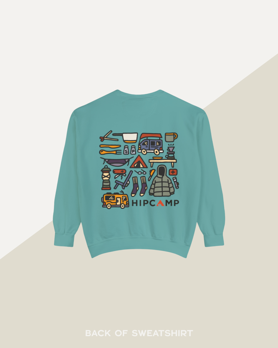 Hipcampin' supplies sweatshirt (Seafoam)