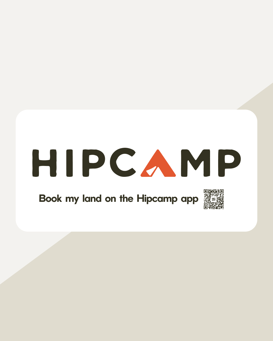 Book on Hipcamp Sign (WH01)