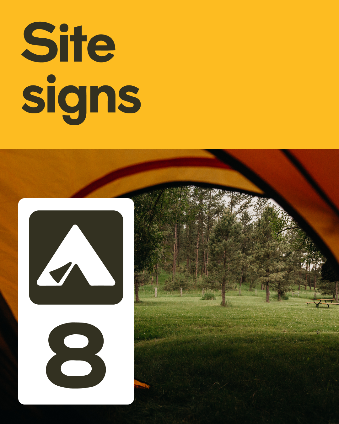 Site signage – Hipcamp General Store