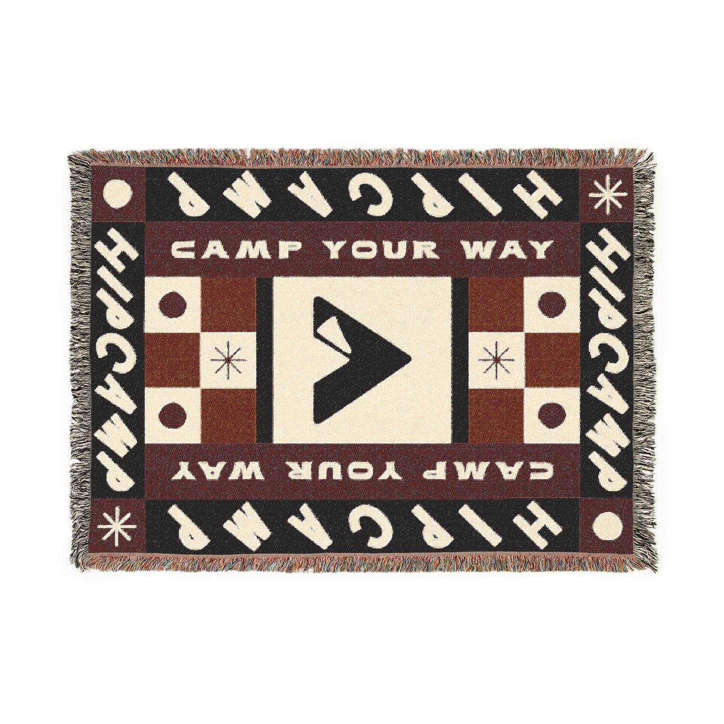 Camp Your Way Blanket • Eggplant