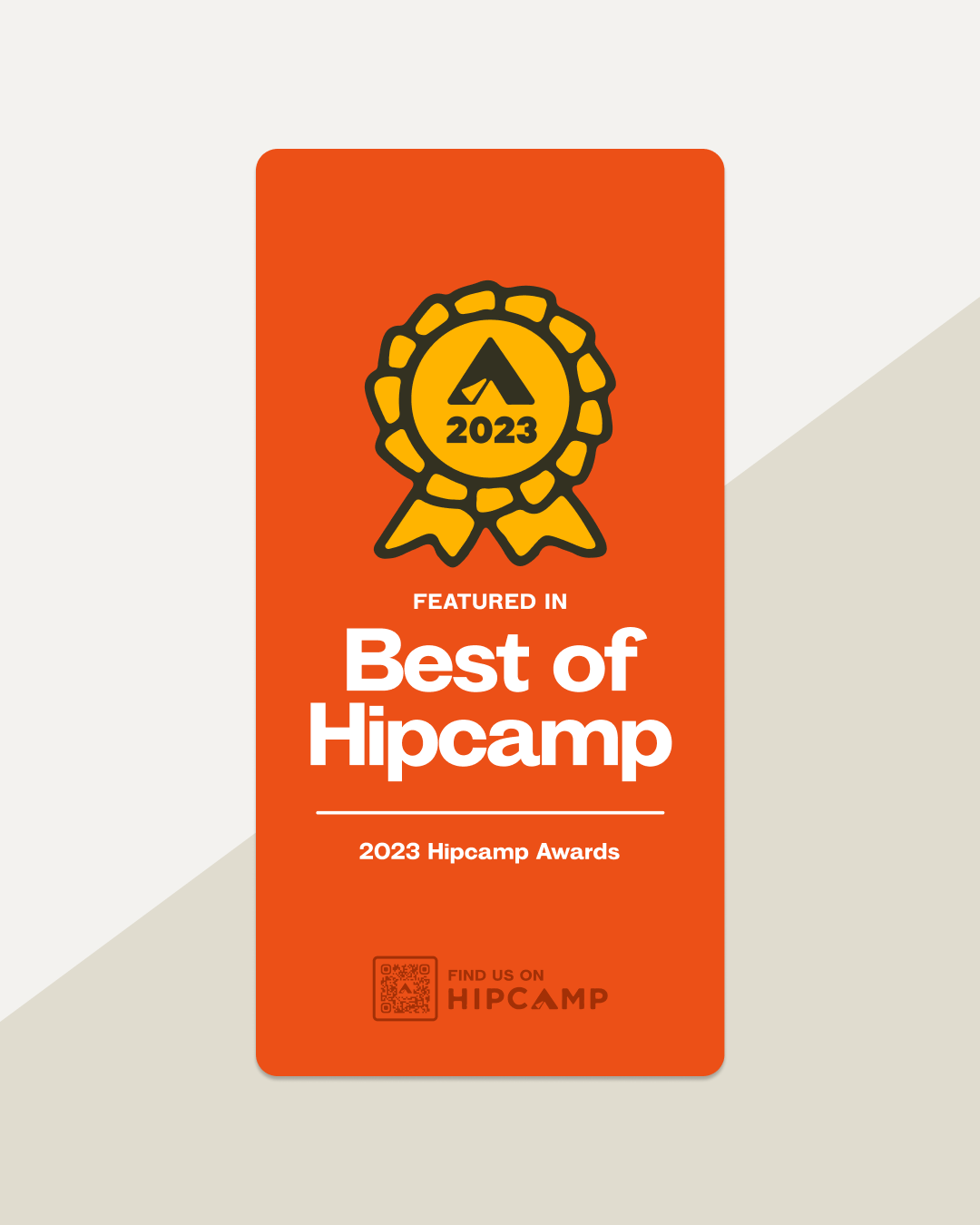 2023 Best of Hipcamp • Awards Sign (Red)