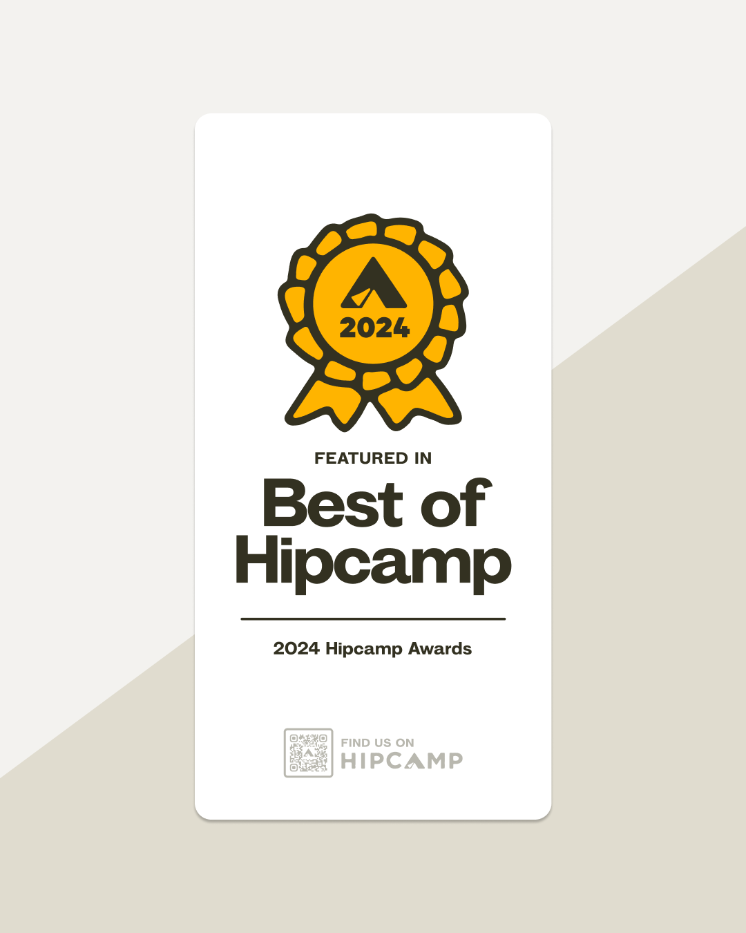 2024 Best of Hipcamp • Awards Sign (White)
