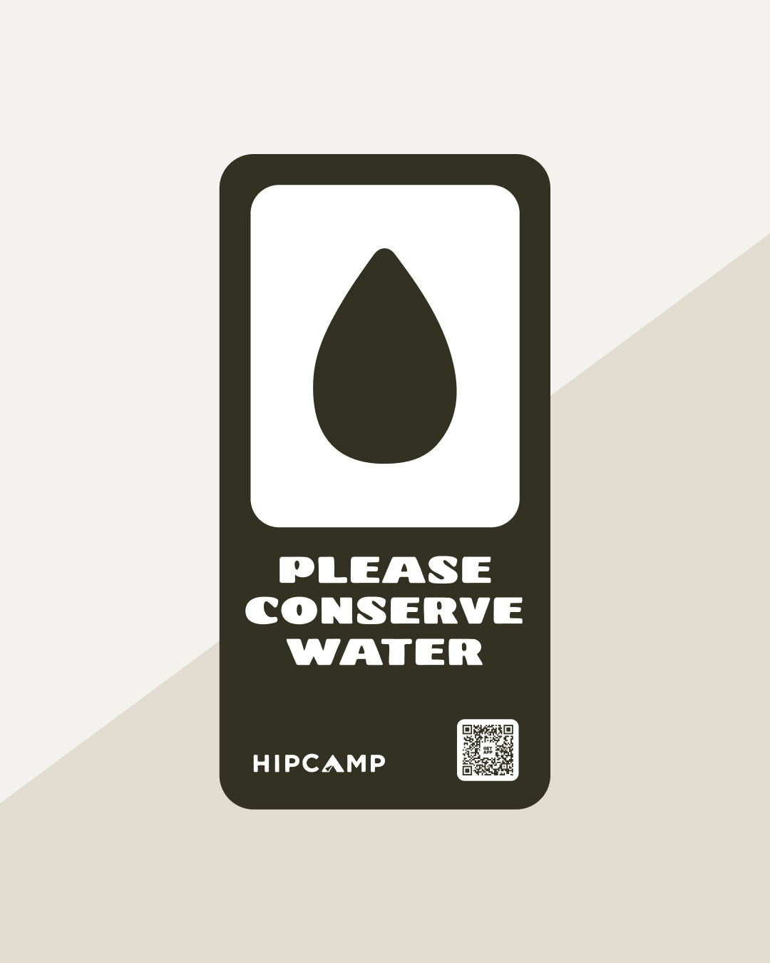 Please Conserve Water Sign (NO58)