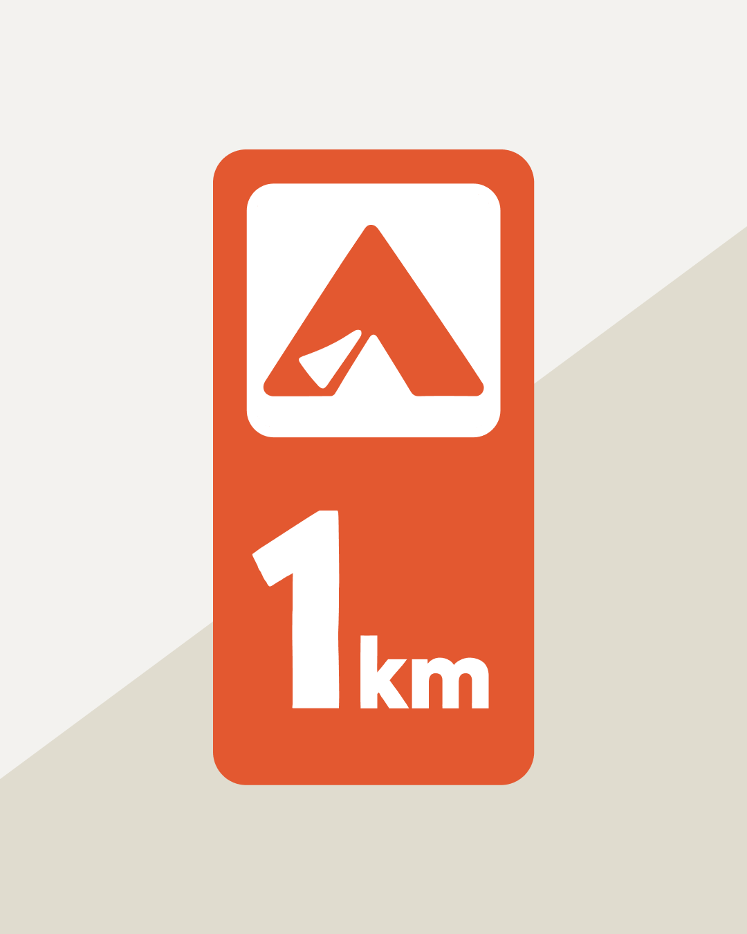 Distance Sign – 1km (CV03)