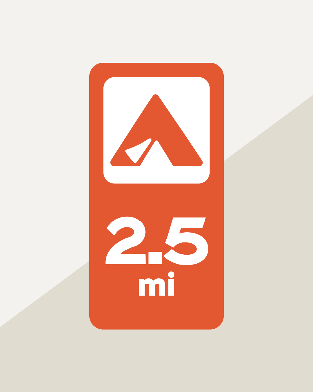 Distance Sign – 2.5mi (CV10)