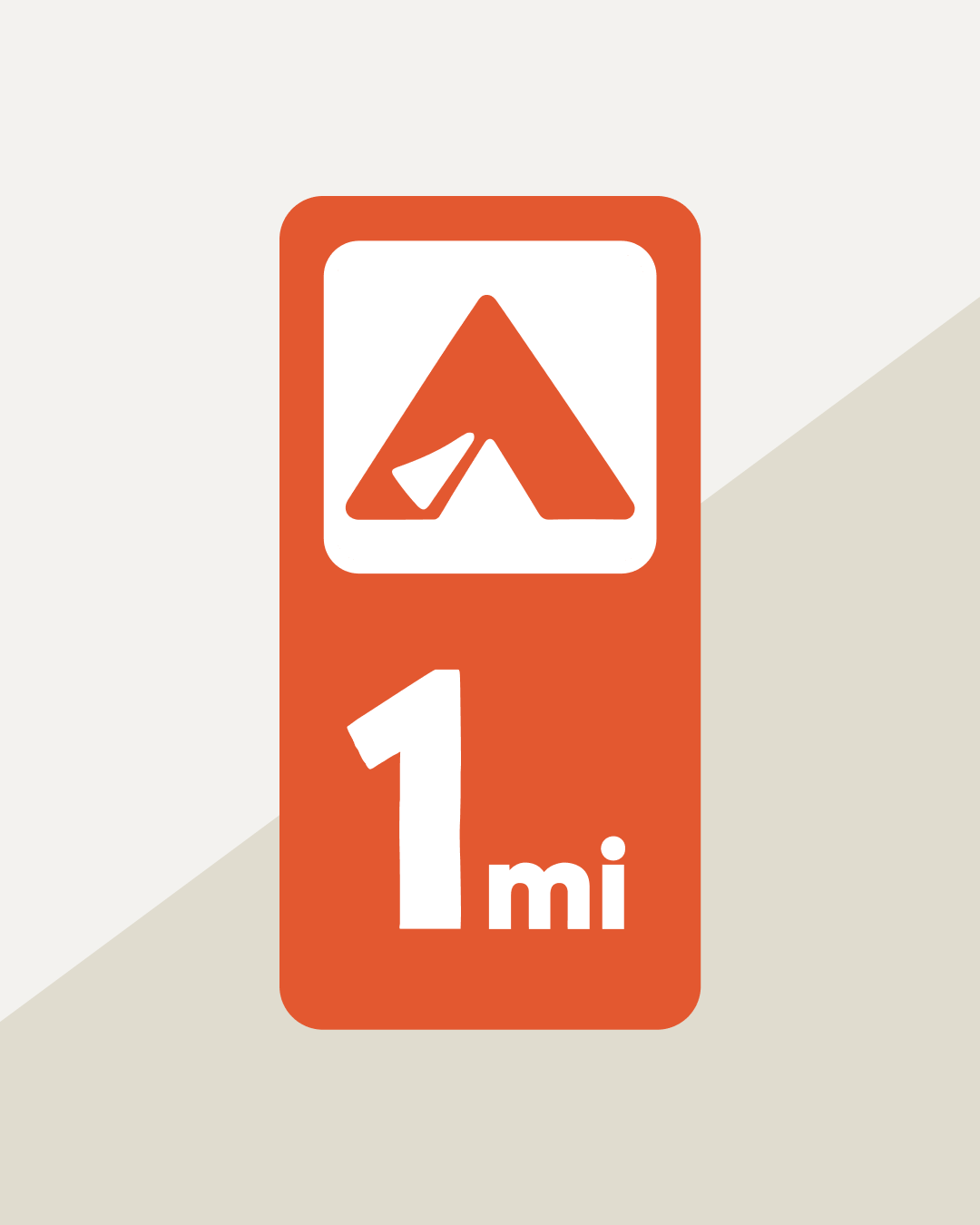 Distance Sign – 1mi (CV11)