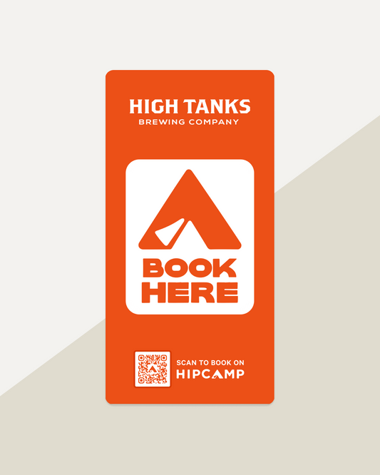 High Tanks Brewing Hipcamp Sign