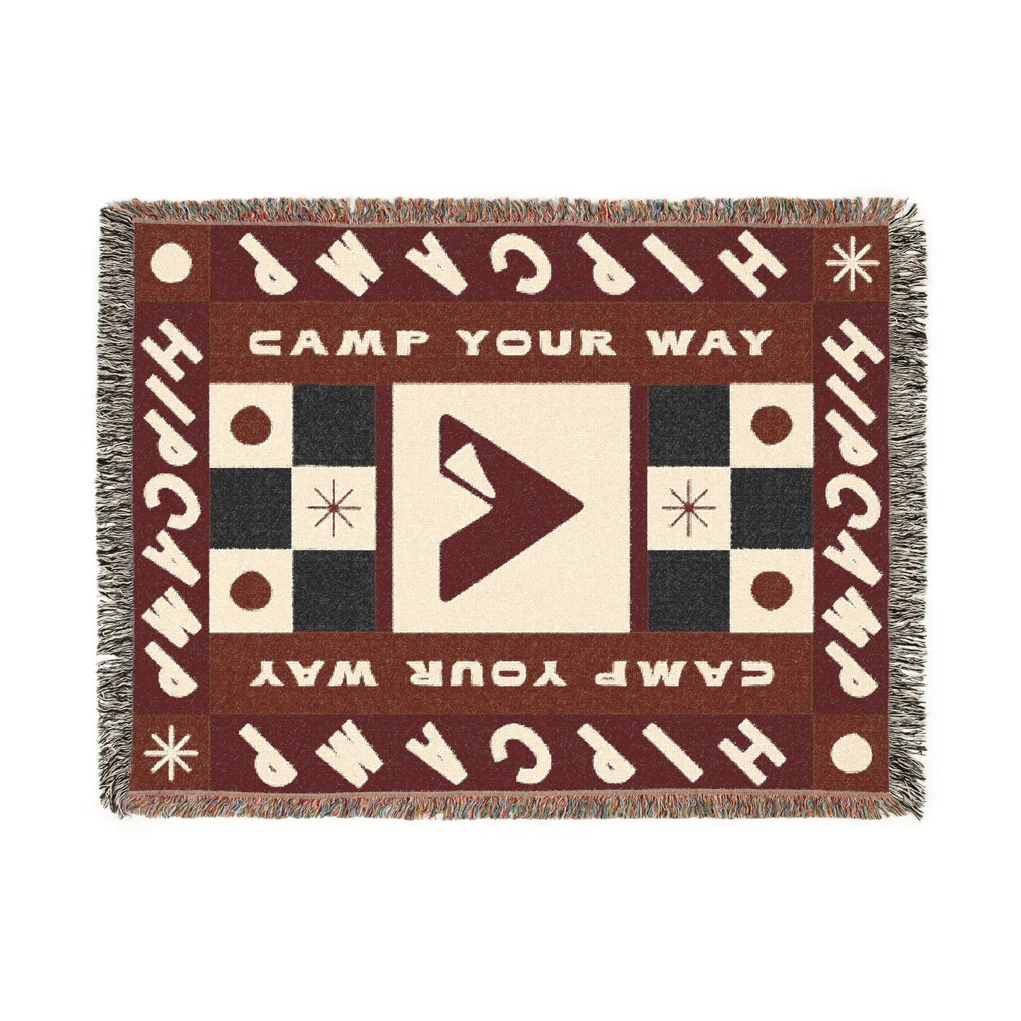 Camp Your Way Blanket • Berry