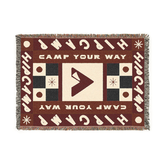 Camp Your Way Blanket • Berry