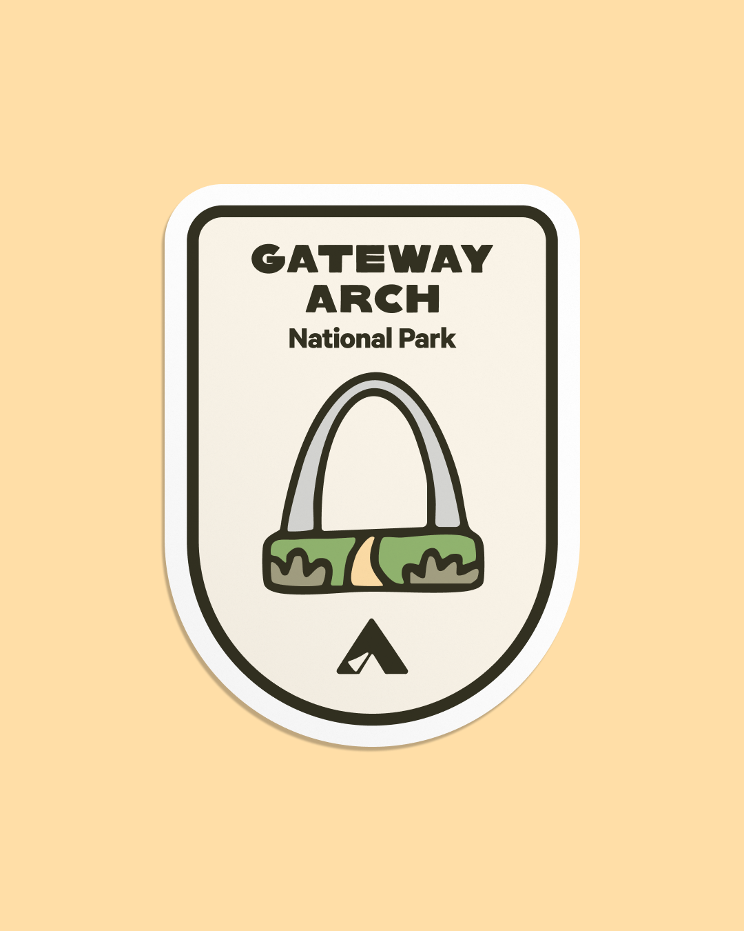 Gatewa Sticker Gateway Arch National Park Sticker – Hipcamp General Store