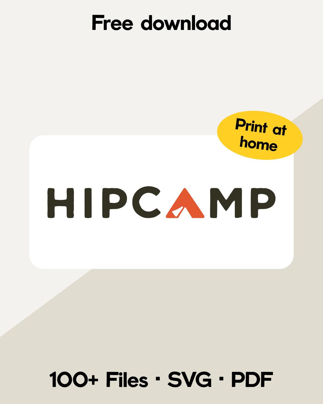 Free Print-at-Home Hipcamp Signage