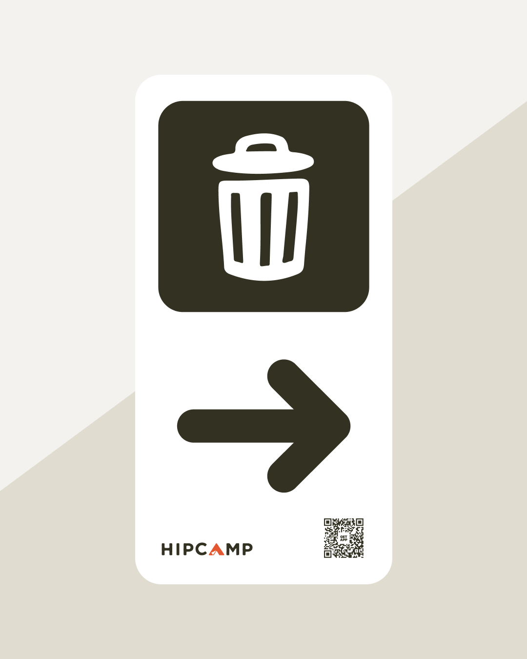 Bin signage – Hipcamp General Store